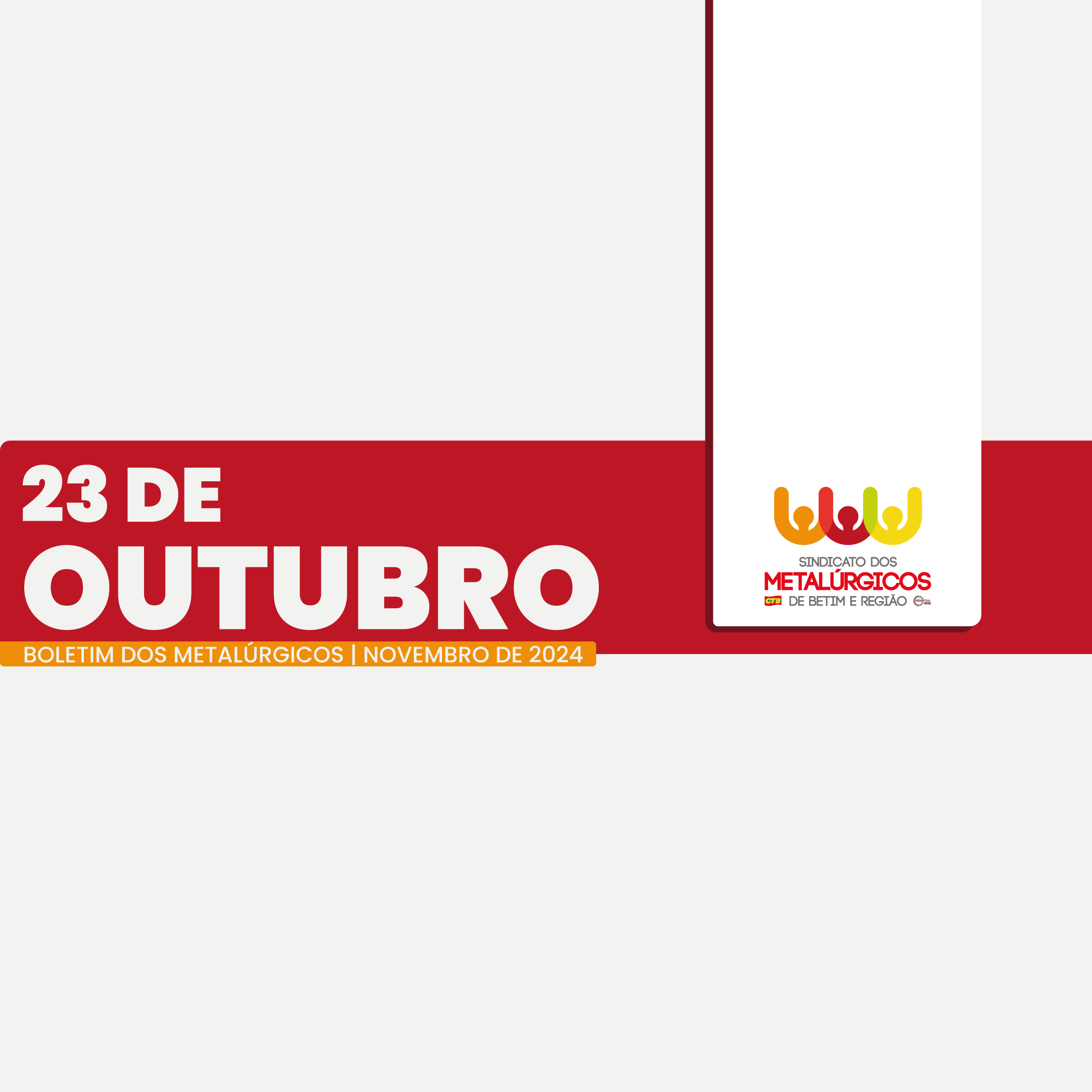 BOLETIM 23 DE OUTUBRO – EDIÇÃO NOVEMBRO 2024